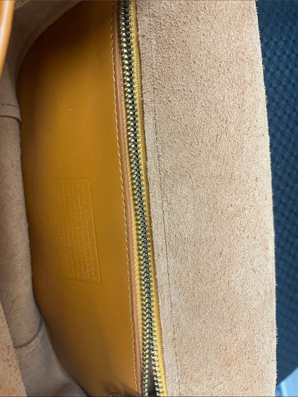 Coach Orange Pebbled Leather Turnlock Crossbody - Picture 7 of 8